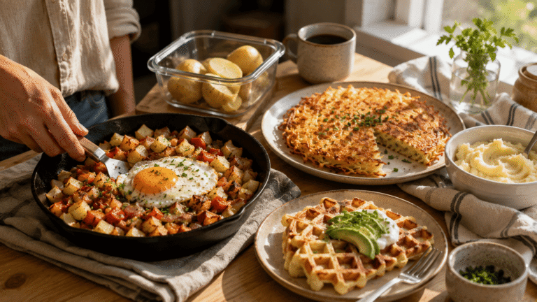 7 opções de café da manhã com batatas para começar o dia com muito sabor e energia