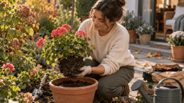 Como transplantar suas plantas de jardim favoritas para um vaso antes que chegue o frio