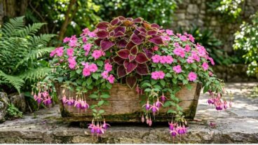 A regra das 3 plantas para criar vasos de flores dignos de revista