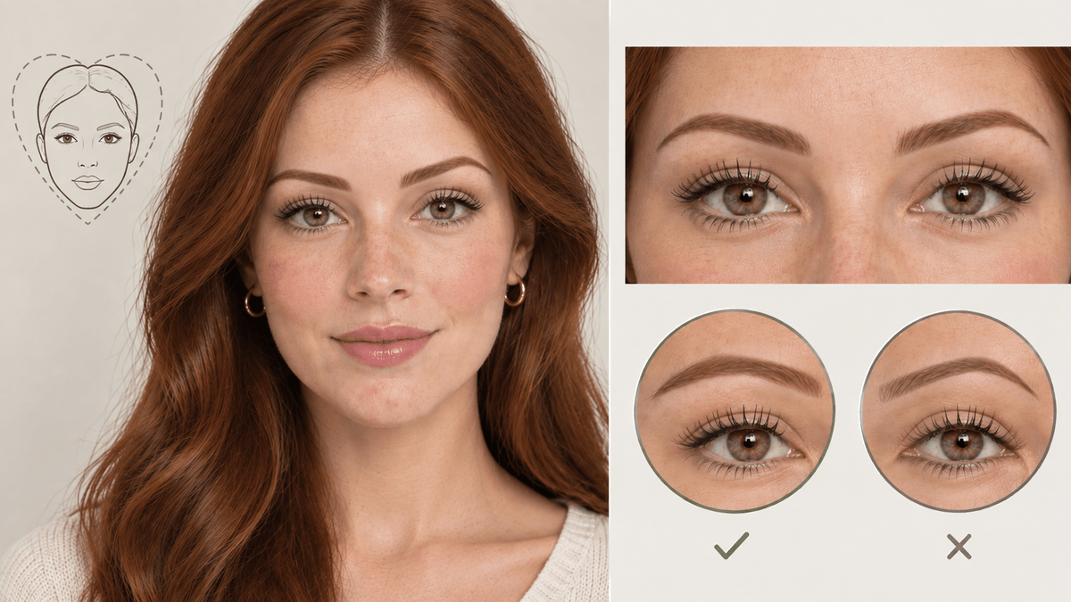 Cejas para rostro corazón
