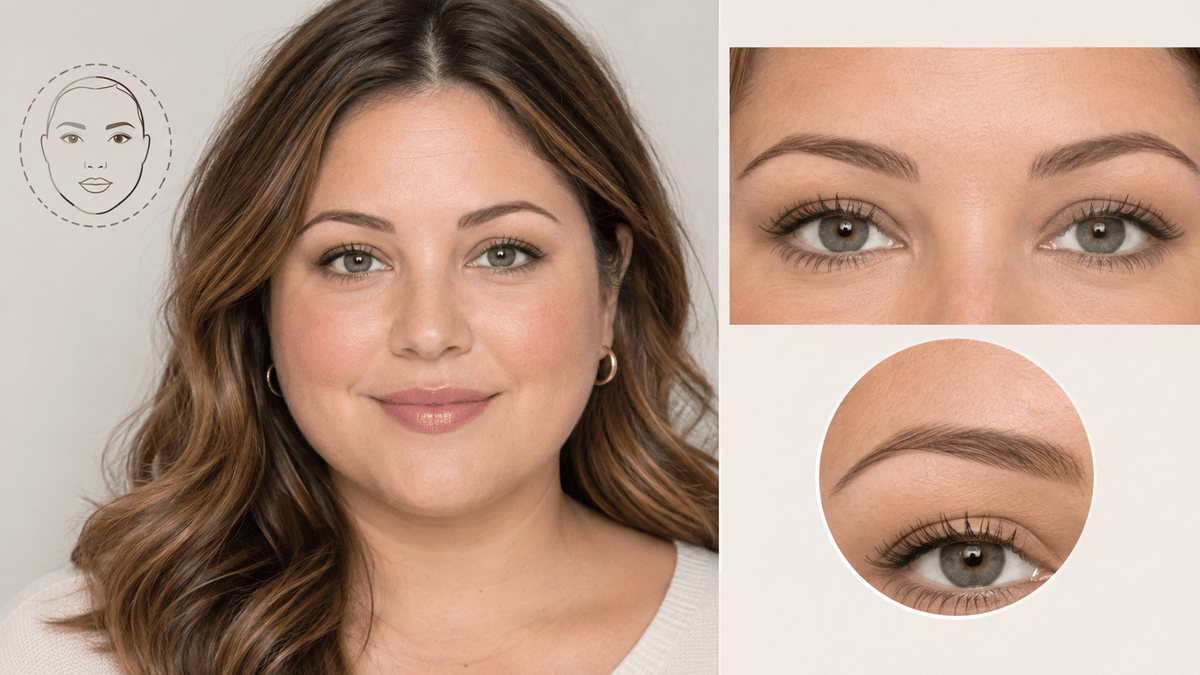 Cejas para rostros redondos