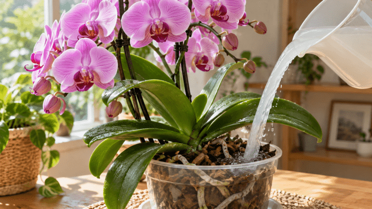 Sua orquídea não está florescendo? Os especialistas recomendam regá-la com água de arroz para estimular o desenvolvimento do caule floral